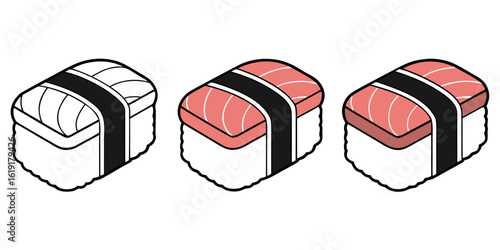 Salmon Nigiri Sushi japanese food seafood