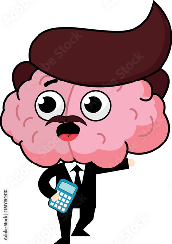 Illustration of a character, representing the neurodivergent brain, autism, gifted, adhd