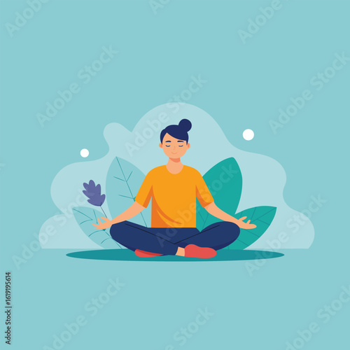 yoga woman meditation on the beach