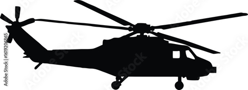 military helicopter silhouette vector clipart army chopper flying army aviation vector design