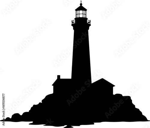 lighthouse silhouette vector, lighthouse, sea, tower, building, sky, light, architecture, sunset, beacon, navigation, beach, water, ocean, silhouette, house, clouds, coast, coastline, safety, landscap