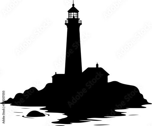 lighthouse silhouette vector, lighthouse, sea, tower, building, sky, light, architecture, sunset, beacon, navigation, beach, water, ocean, silhouette, house, clouds, coast, coastline, safety, landscap