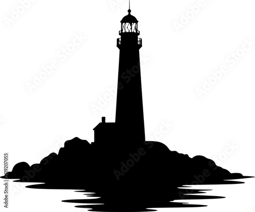lighthouse silhouette vector, lighthouse, sea, tower, building, sky, light, architecture, sunset, beacon, navigation, beach, water, ocean, silhouette, house, clouds, coast, coastline, safety, landscap