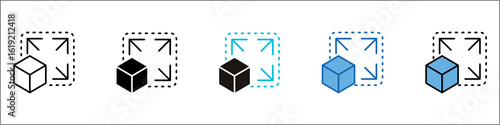 Scalability Icon Pack Multistyle Illustration