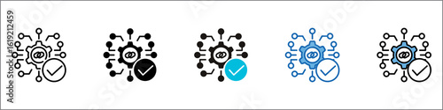 Smart Contract Icon Pack Multistyle Illustration