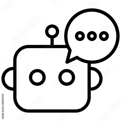 Chatbot Outline Icon