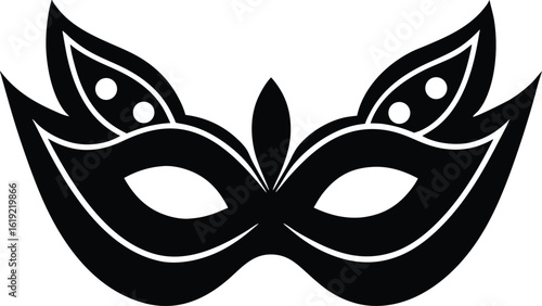 masquerade mask vector icon.