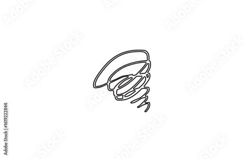 混乱やモヤモヤを表すぐるぐる模様のベクター（手描き風）