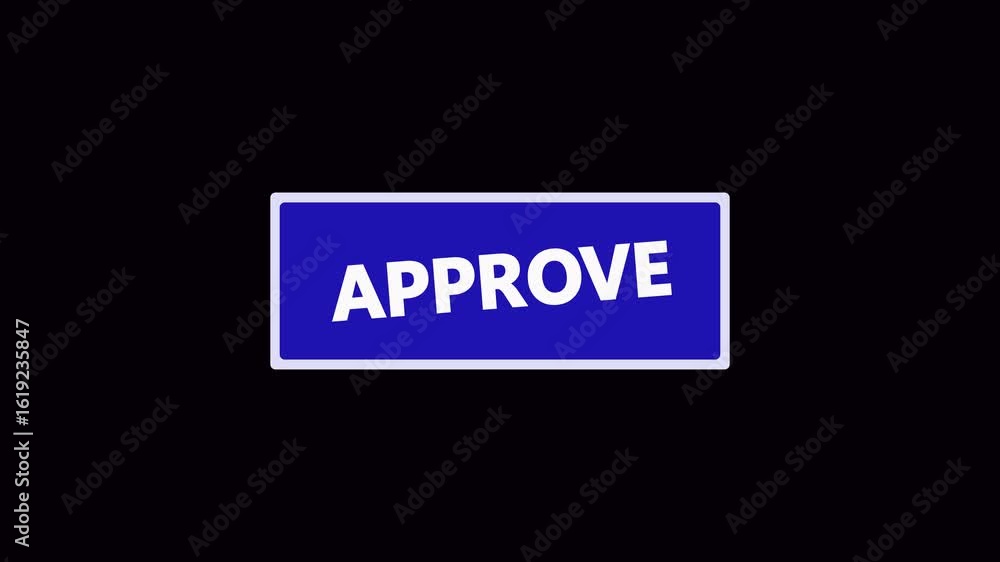 APPROVED stamp 3D animation. Green ink wooden stamp stamping animation. APPROVED stamp 3D animation. Green ink wooden stamp stamping animation.
