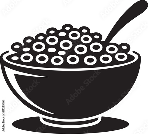 Breakfast bowl with fruits and oats