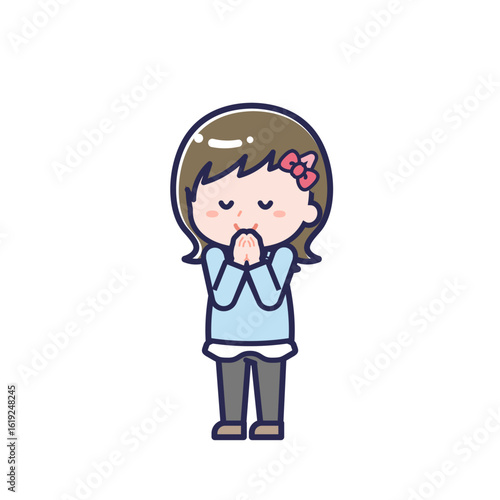 私服のこども／ななめ／女の子 24