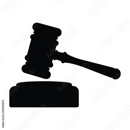 Gavel auction judge court law legal justice hammer symbol authority courtroom judgment concept