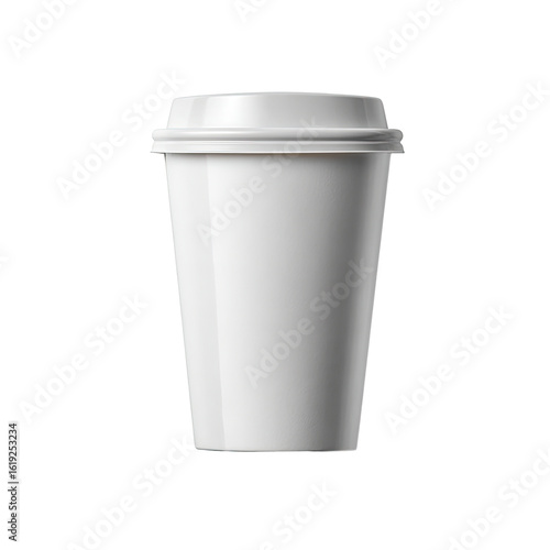 Wallpaper Mural White disposable coffee cup with lid (2) Torontodigital.ca