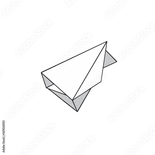 Abstract Origami Paper Airplane Design