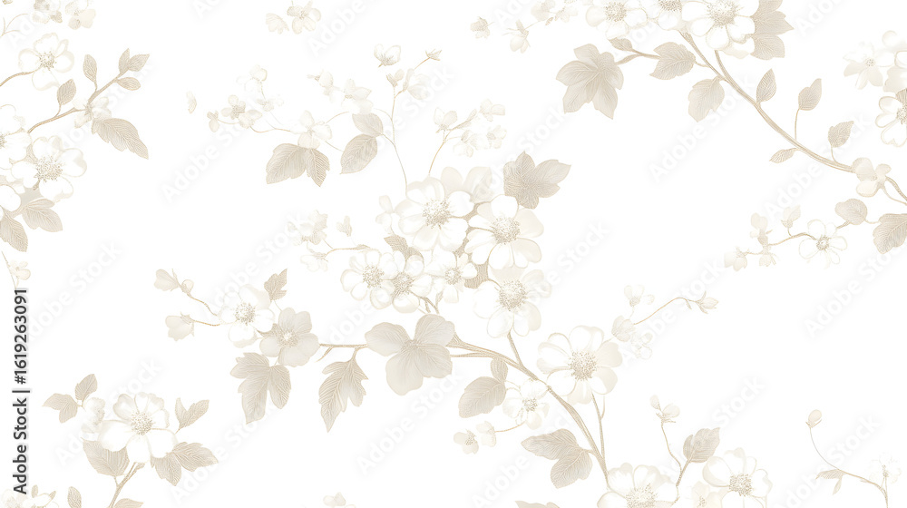 Elegant light beige floral pattern Elegant light beige floral pattern