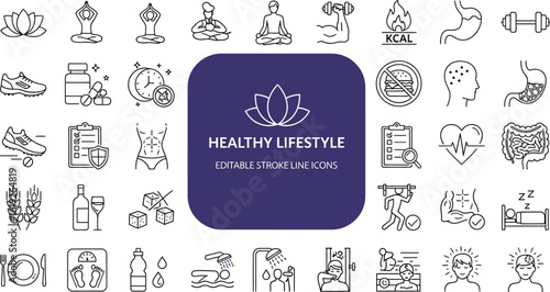 Achieve your best health with these essential healthy lifestyle icons