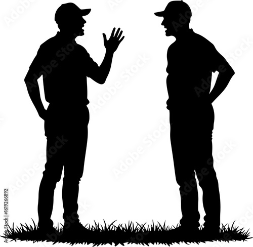 silhouette of football referee