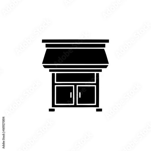 Vector illustration of an antique daily news ballot box