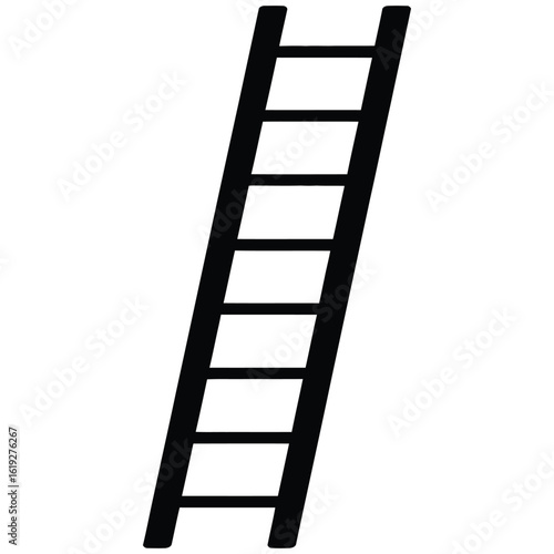 ladders isolated on white