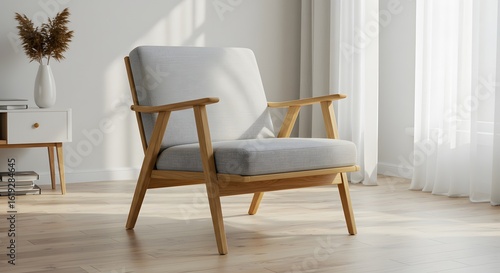 Modern Living Room with Armchair and Decor