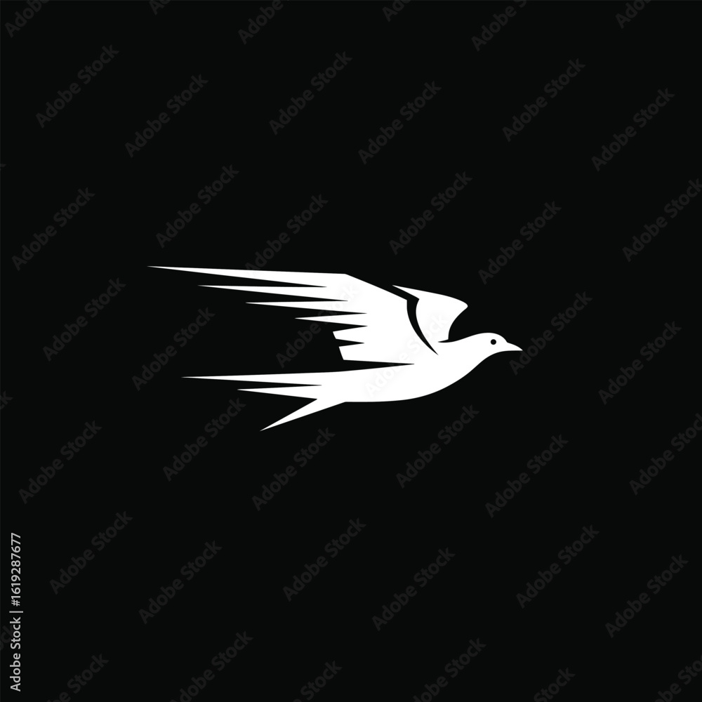 Obraz premium Abstract Flying Bird Logo Design