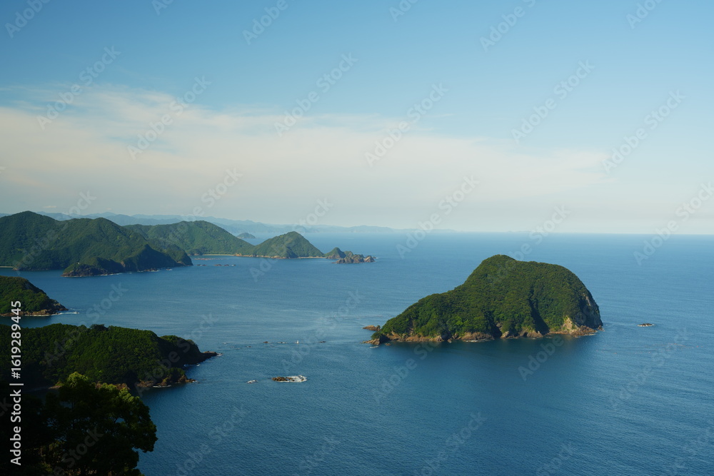 Fototapeta premium 山の上から見る海