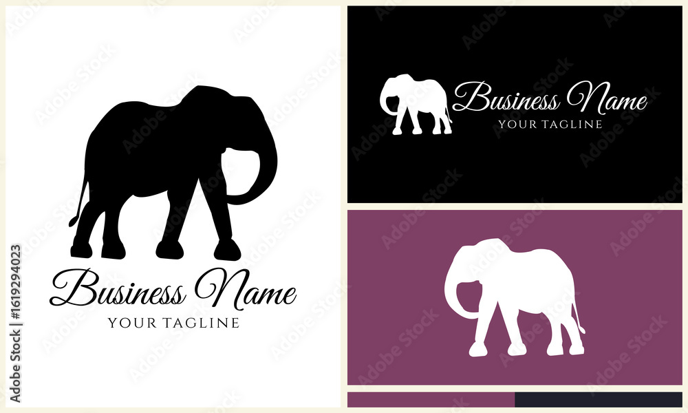 Obraz premium Elephant Logo Design Variations. (47)
