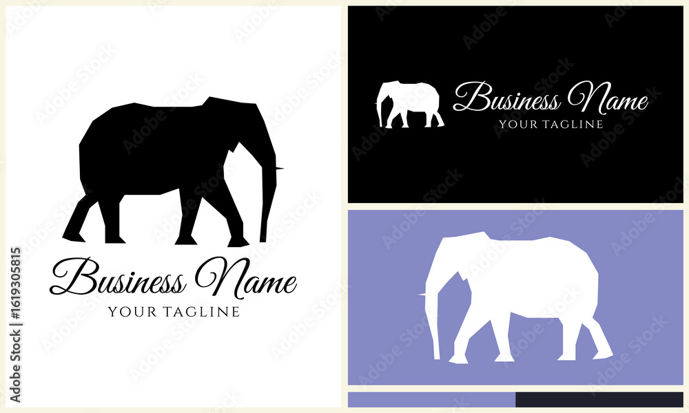 Obraz premium Elephant Logo Design Variations. (8)