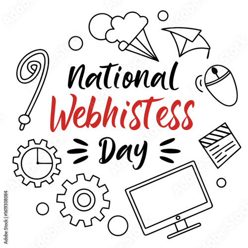NATIONAL WEBMISTRESS DAY vector illustration