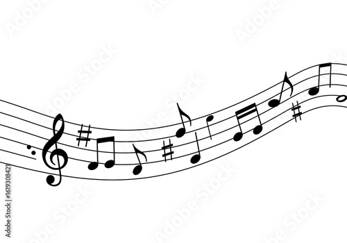 music background with notes