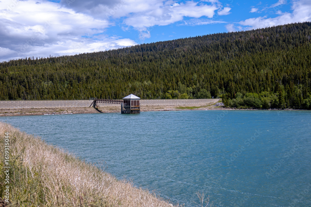 Fototapeta premium Lake Sherburne in Glacier National Park