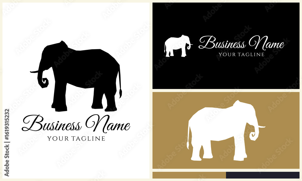 Obraz premium Elephant Logo Design Variations. (12)