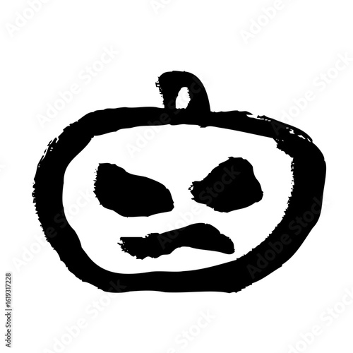 手描きのジャックランタンのイラスト