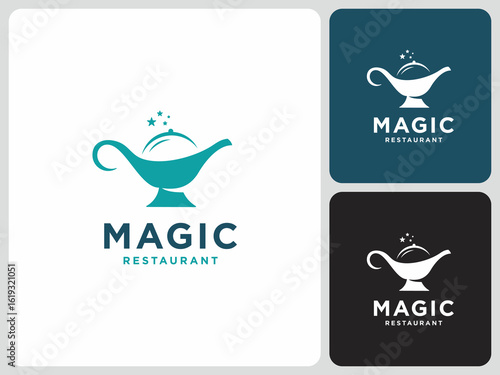 magic restaurant logo vector