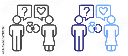 Marriage counseling icon color