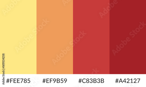 Abstract color palette banner versatile collection of shade and swatch