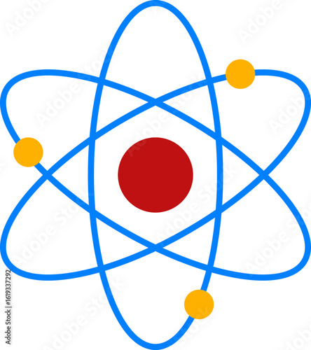 Flat Vector Atom Model with Electrons and Nucleus