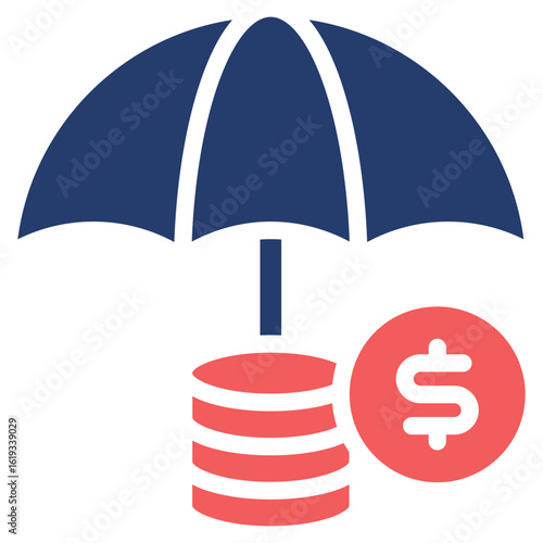 Emergency Fund solid color icon