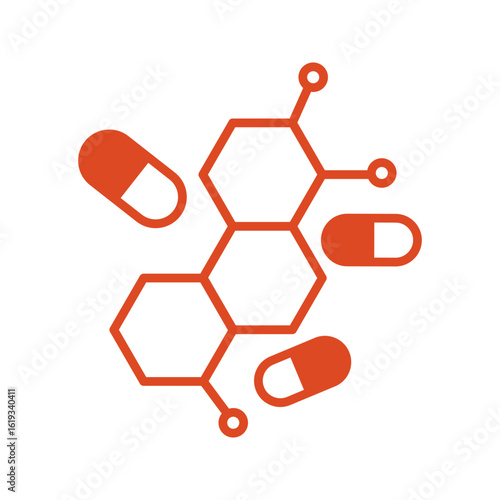 hormone therapy icon . vector illustration, pictogram isolated on white background. color editable
