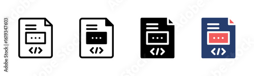 Html File icon sheet multiple style collection