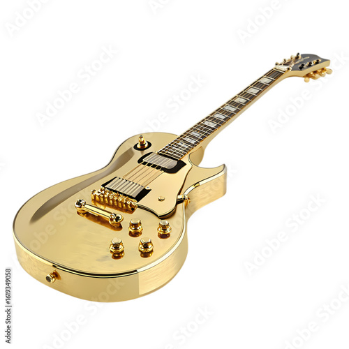 Gold Electric Guitar