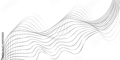 Versatile seamless pattern with dynamic thin curved lines flowing in a rhythmic abstract style, perfect for visual branding, digital backgrounds, and packaging.