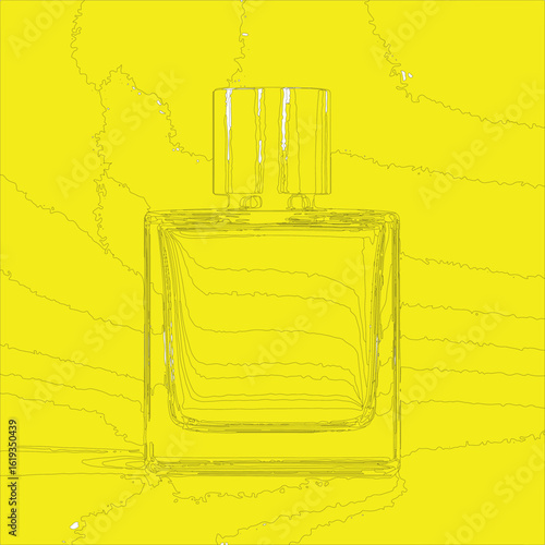 perfume bottle vector illustration