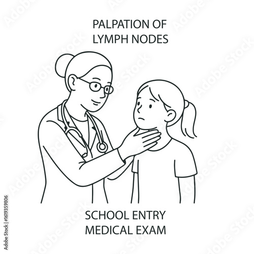 Palpation of Lymph Nodes During a School Entry Medical Exam