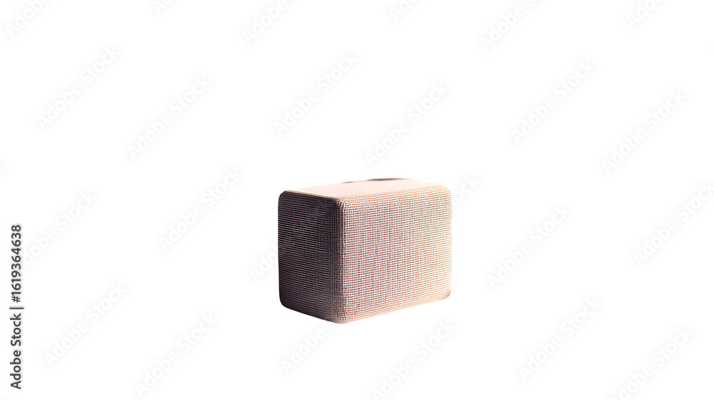 Obraz premium Portable speaker surrounded by blooming flowers with natural sunlight