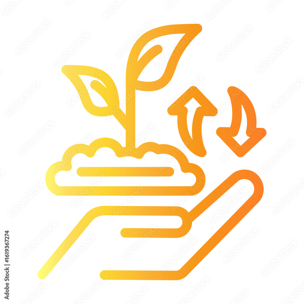 Fototapeta premium conservation Line Gradient Icon