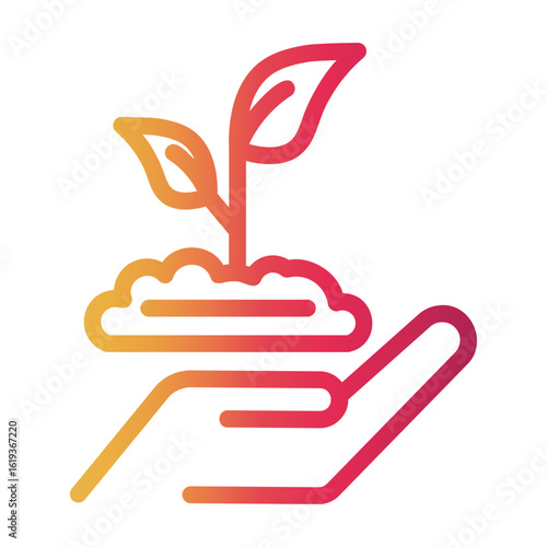 conservation Line Gradient Icon