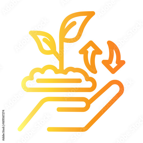 conservation Line Gradient Icon
