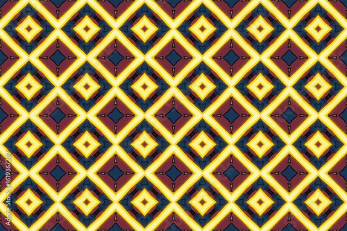 Seamless Fashion Graphic Cloth Texture Tile Luxury Fabric Wallpaper Template Digital Geometric Symmetric Decoration Endless Design Background Interior Visual Textile Art Perspective Shape Pattern.