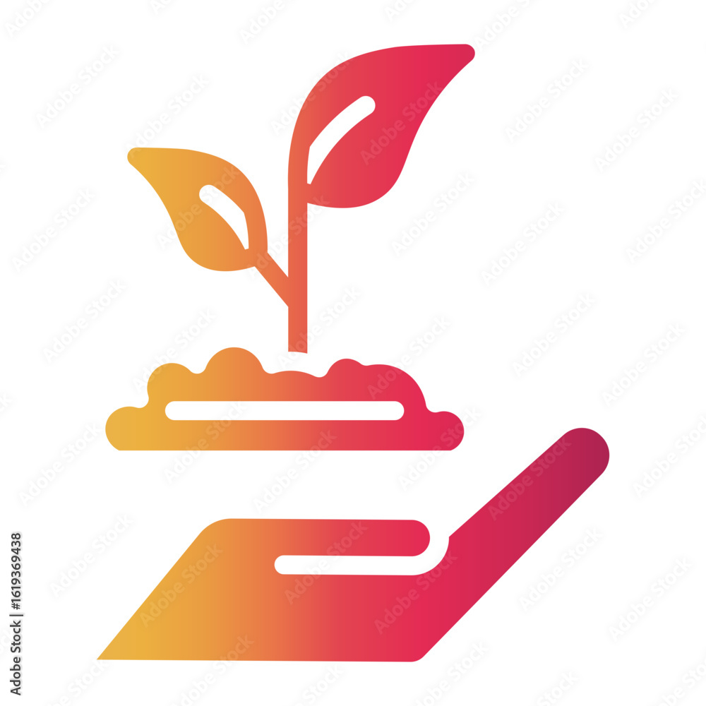 Fototapeta premium conservation Gradient icon